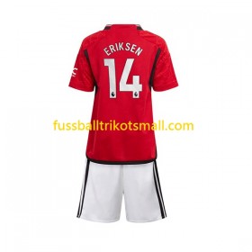 Fußballtrikots Manchester United Eriksen 14 Kinder 2023-2024 Kurzarm Heimtrikotsatz kaufen